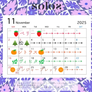 11月ロウリュアロマスケジュール